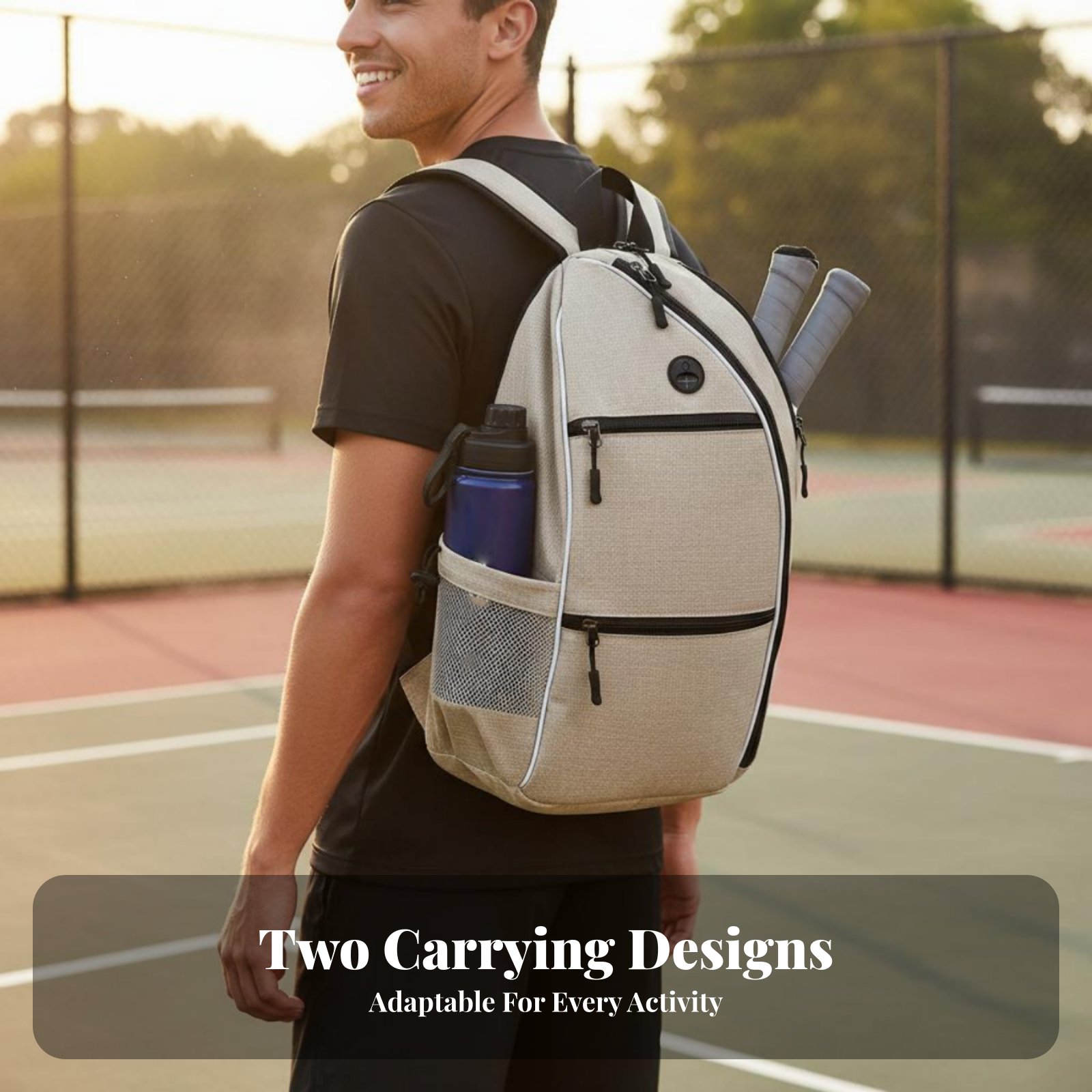 Racket Shoulder Backpack Multi - Backpack Racket Bag avis et prix