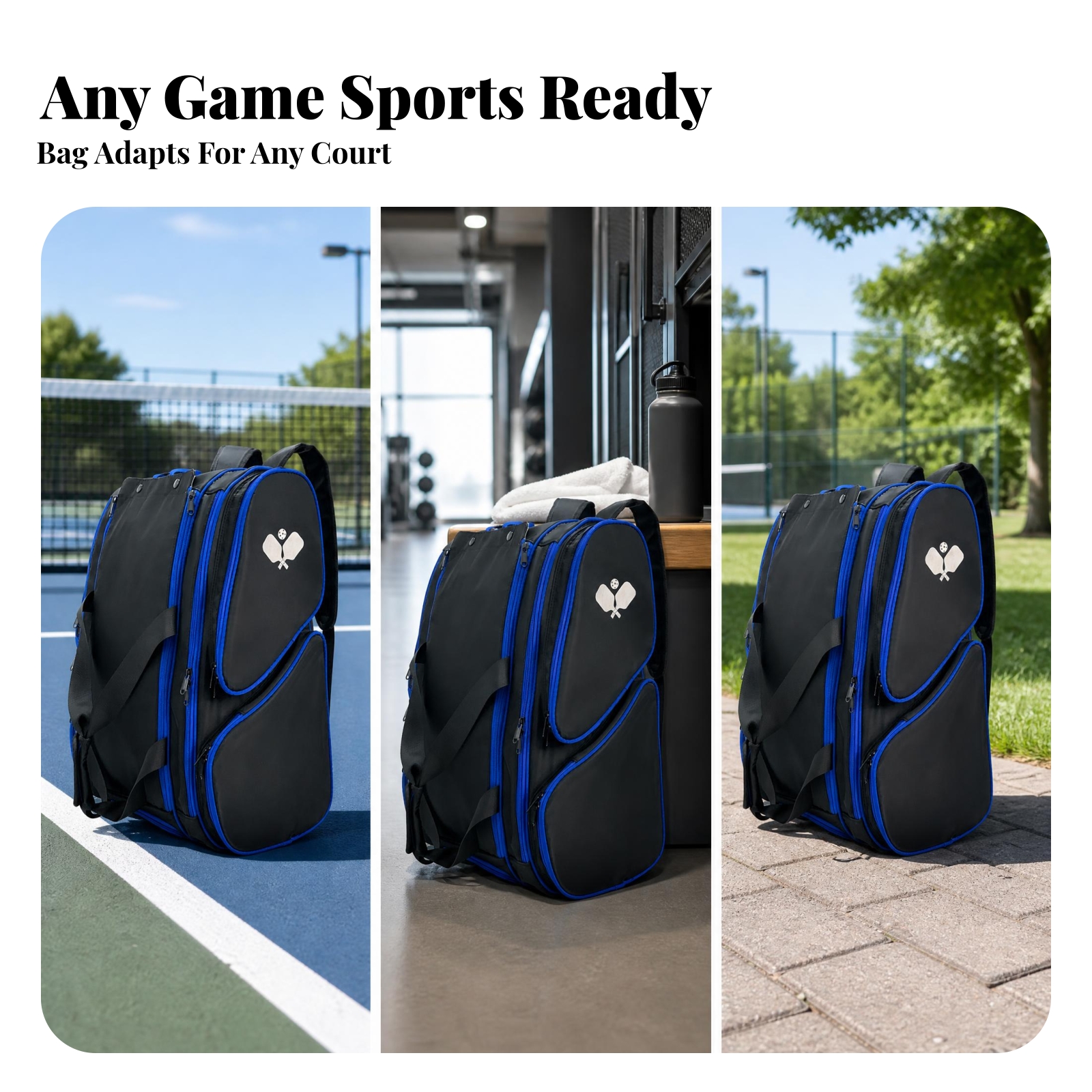 Racket Travel Bag Zippered Pic - Backpack Racket Bag avis et prix