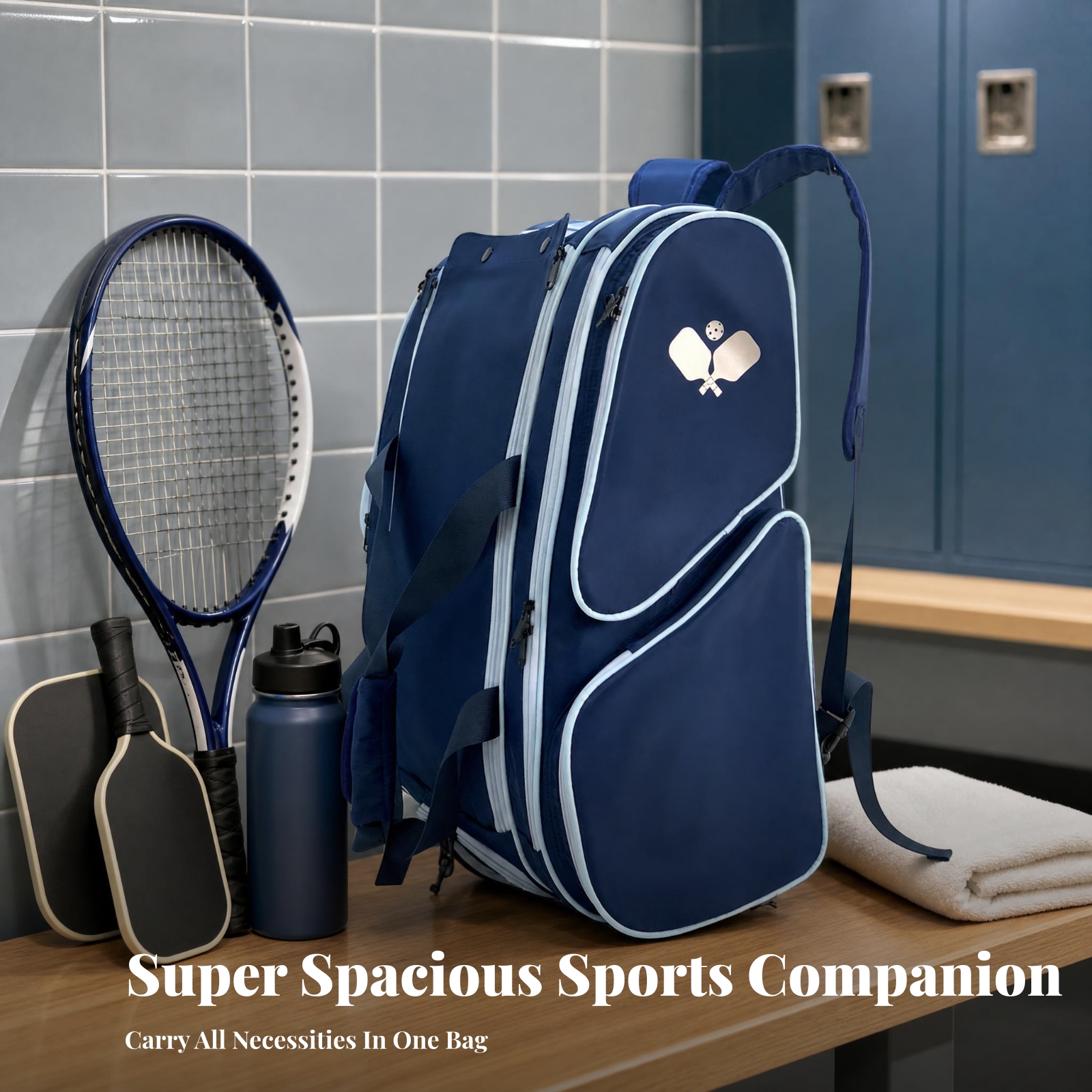 Racket Travel Bag Zippered Pic - Backpack Racket Bag avis et prix