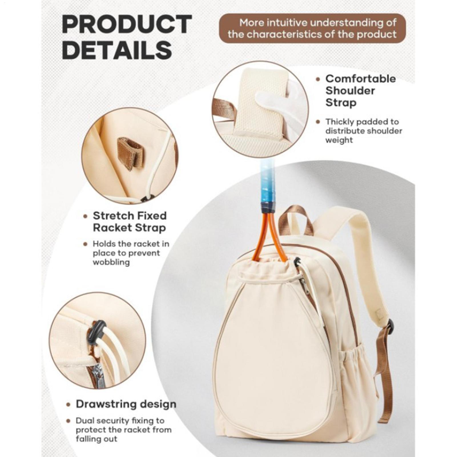 Pickleball Paddle Bag Holds 2  - Backpack Racket Bag avis et prix